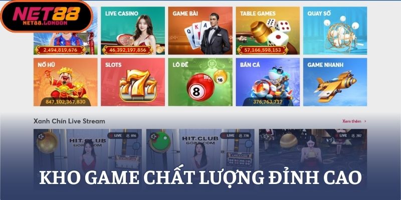 Kho game chất lượng đỉnh cao